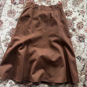 Hermes wool vintage skirt